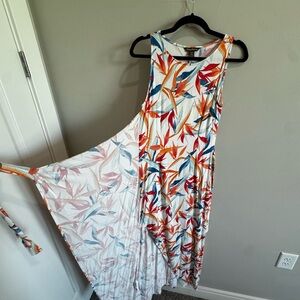 Tommy Bahama Asymmetrical Dress - Blue, Orange, Red